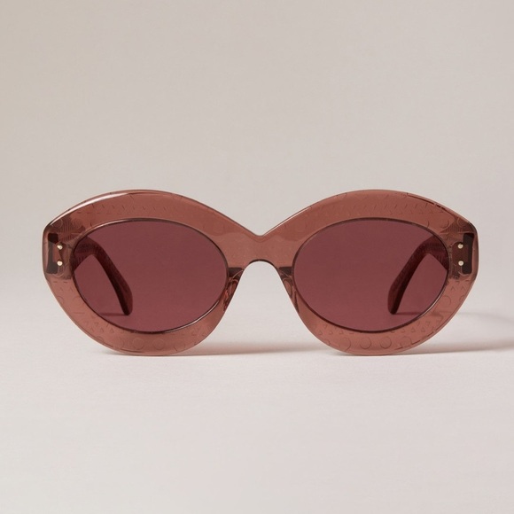 Azzedine Alaia Rose Round Sunglasses - Picture 1 of 8